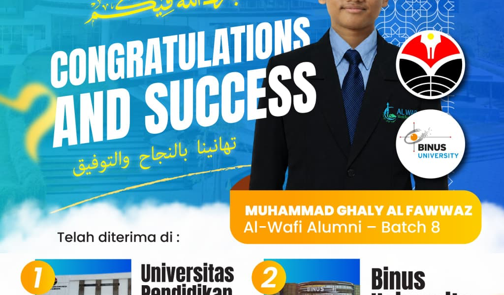 Santri Al Wafi International Islamic Boarding School Berhasil Raih Kampus Impian