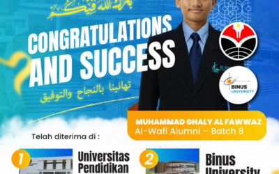 Santri Al Wafi International Islamic Boarding School Berhasil Raih Kampus Impian